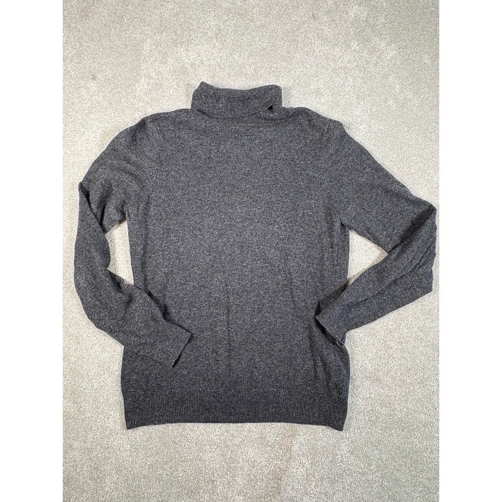 boden gray turtleneck sweater size 10 Cotton Angora Cashmere Nylon
